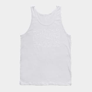 Algebra Math Sheet Tank Top